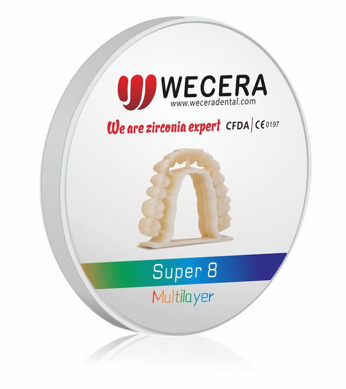 Sintering Density 6.0gcm3 multilayer zirconia disc pre shaded zirconia blocks ideal for dental applications durable and precise