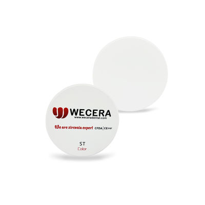 Υψηλή διαφανής δύναμη C1 D98*16mm CAM 1100Mpa CAD 43% οδοντική Zirconia κενή